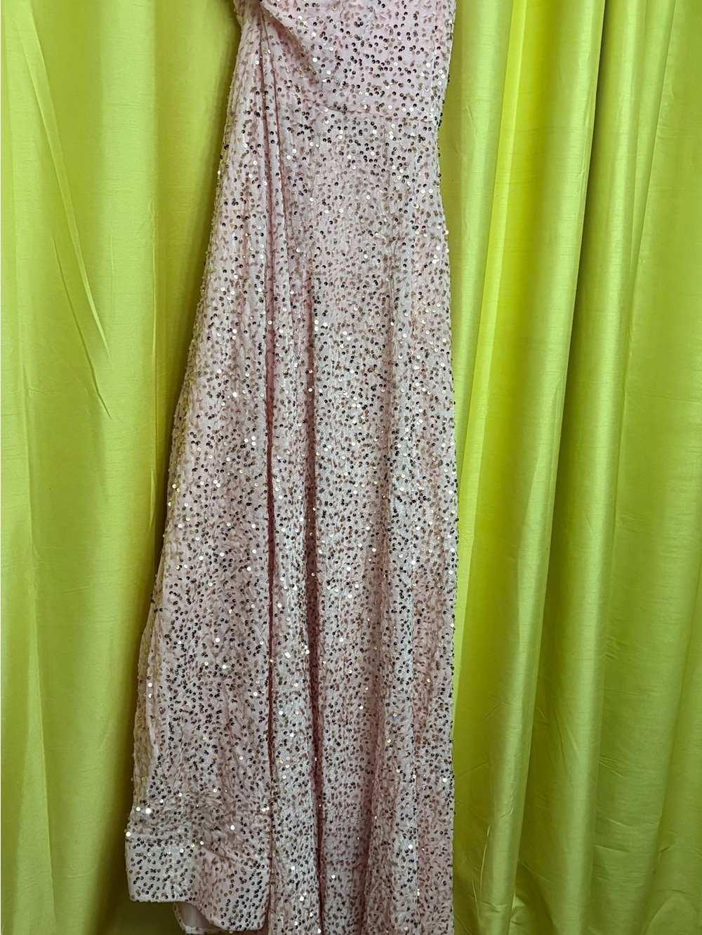 Sequin Pink Evening Gown - Elegant Women's Dress